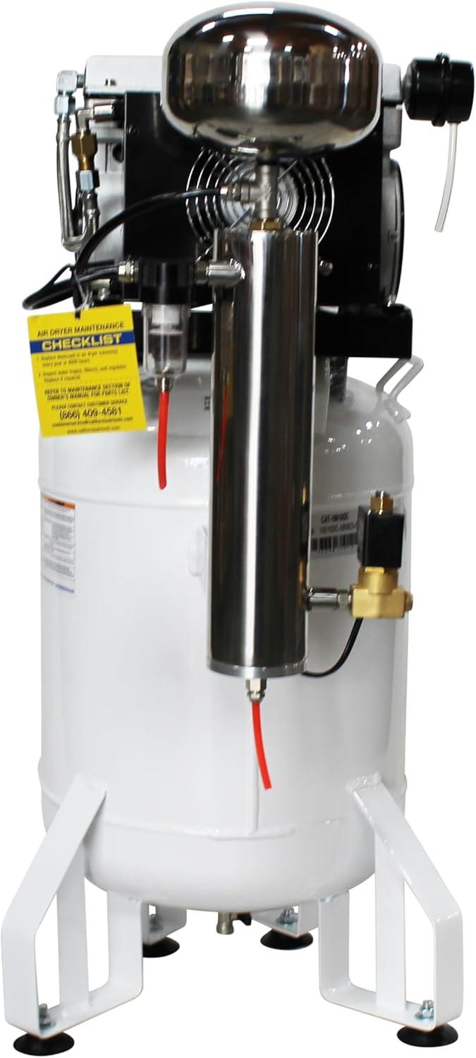 image:imageCalifornia Air Tools 10010DC Ultra Quiet amp OilFree 10 hp 100 gallon Steel Tank Air Compressor with Air Drying System White