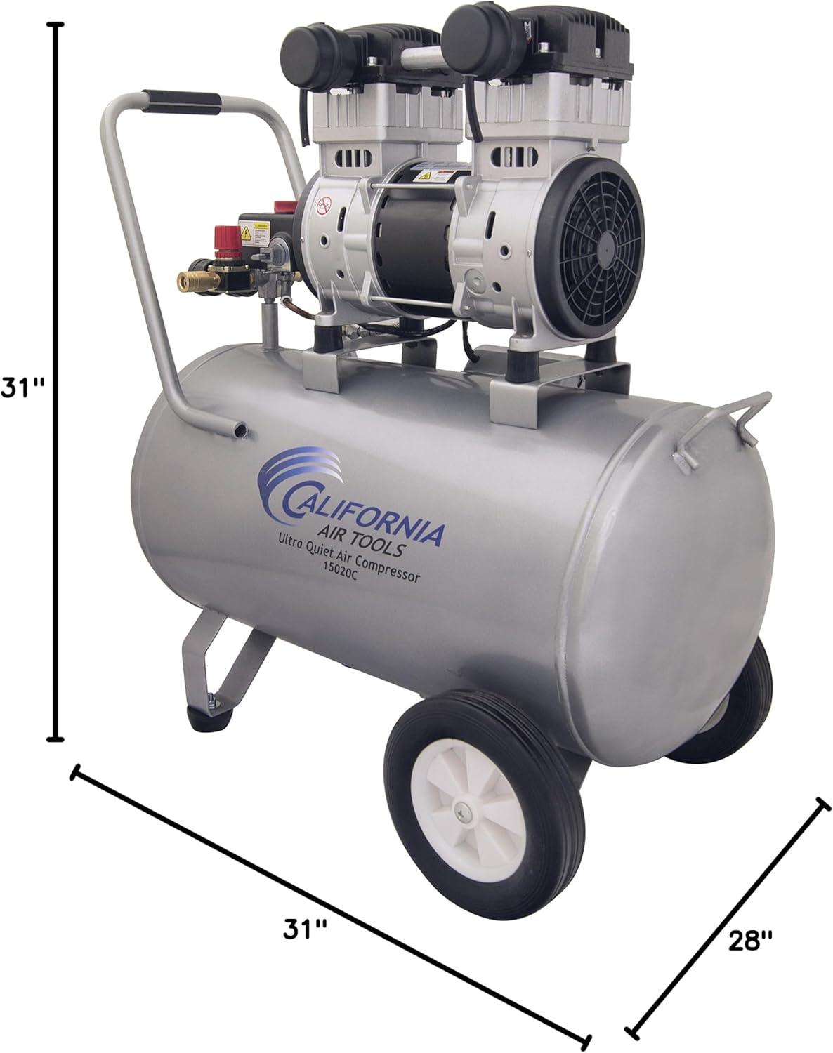 image:imageCalifornia Air Tools 15020C22060 Ultra Quiet and OilFree 20 HP 150Gallon Steel Tank Air Compressor