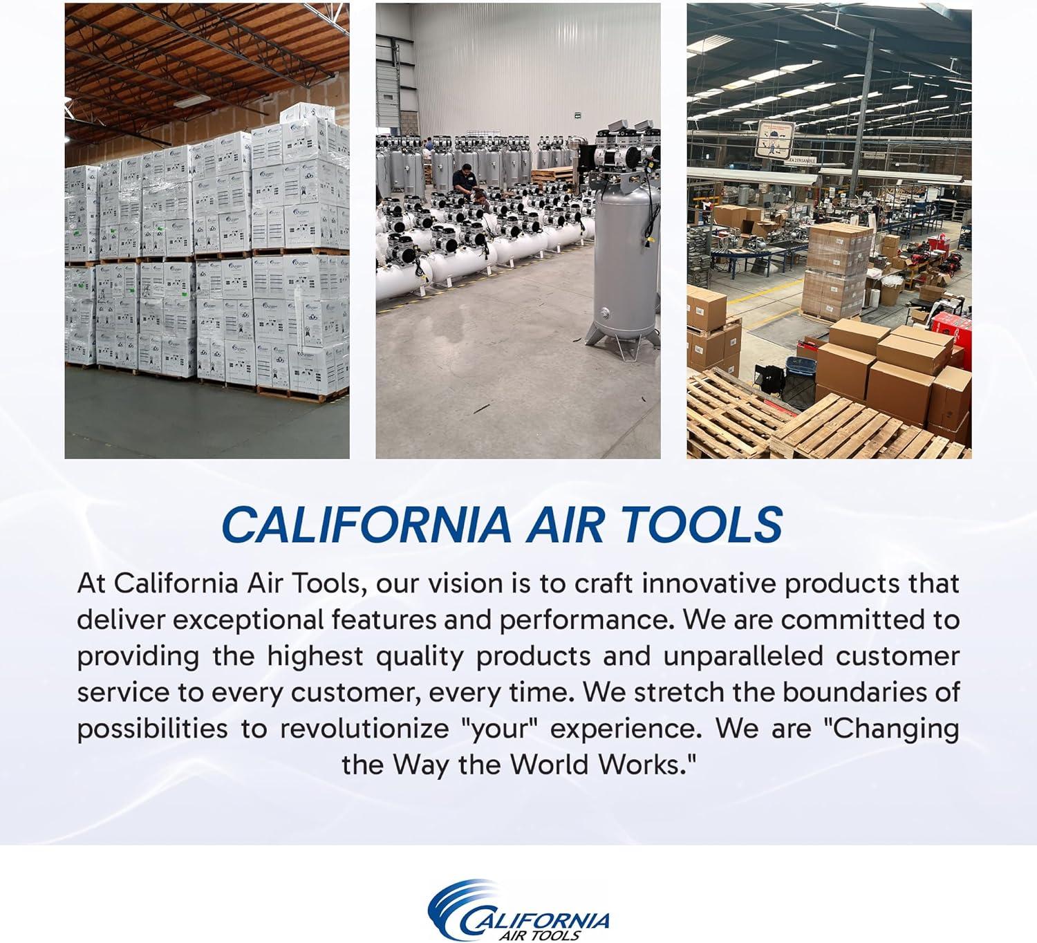image:imageCalifornia Air Tools 20040C Powerful 40 HP Ultra Quiet and OilFree Air Compressor 20 Gallon Tank 75 dB Noise Level White 220v 60hz4 Hp