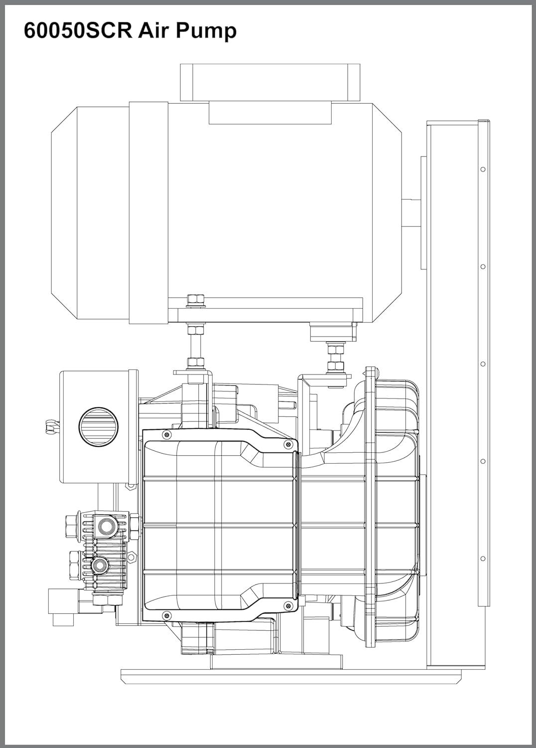 image:imageCalifornia Air Tools 60050SCR Ultra Quiet OilFree Scroll 50 Hp 600 Gal Steel Tank Air Compressor