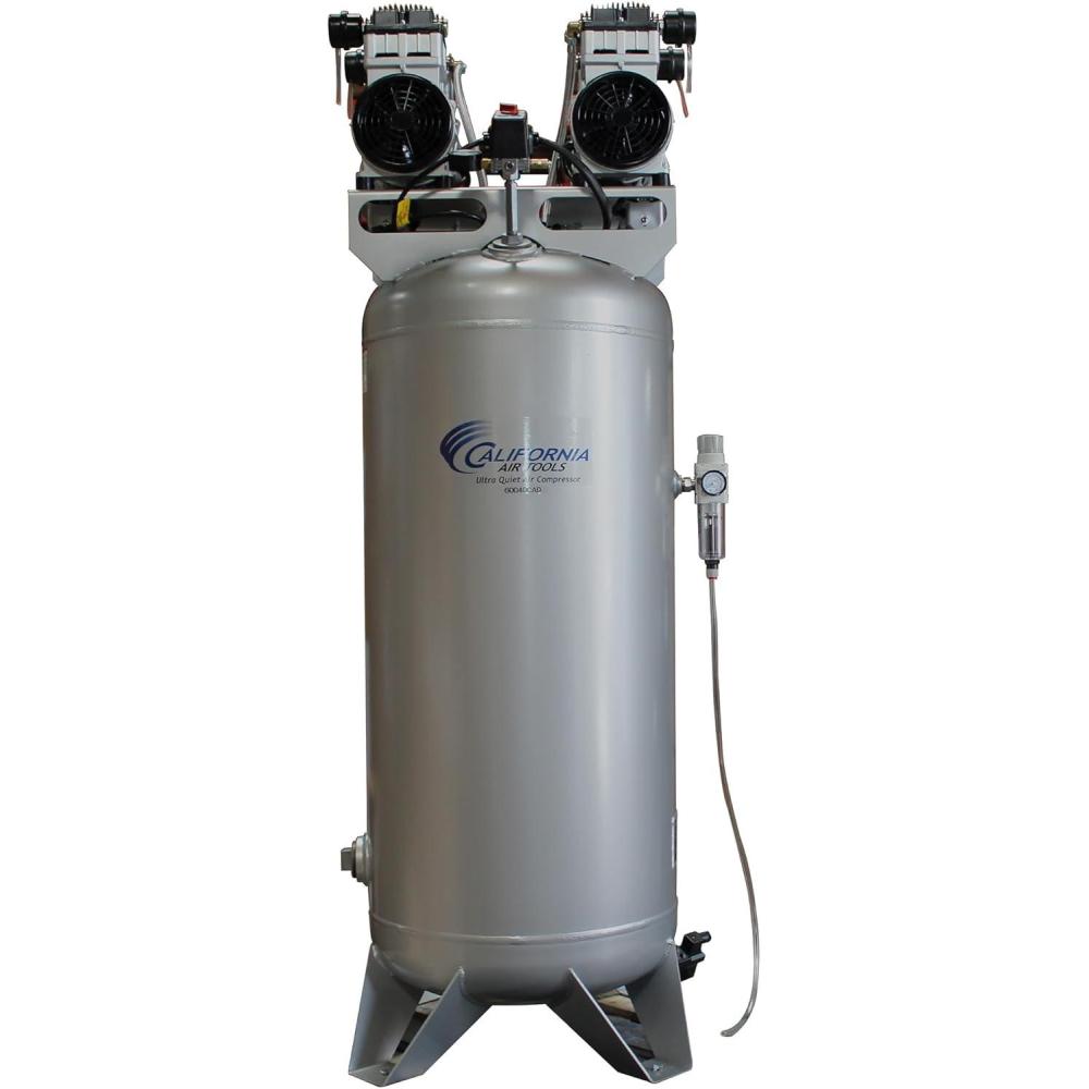 image:imageCalifornia Air Tools CAT60040CAD 40 HP Ultra Quiet and OilFree Air Compressor 60 Gallon Steel Tank 75 dBA Noise Level60 Gallon ASME Tank