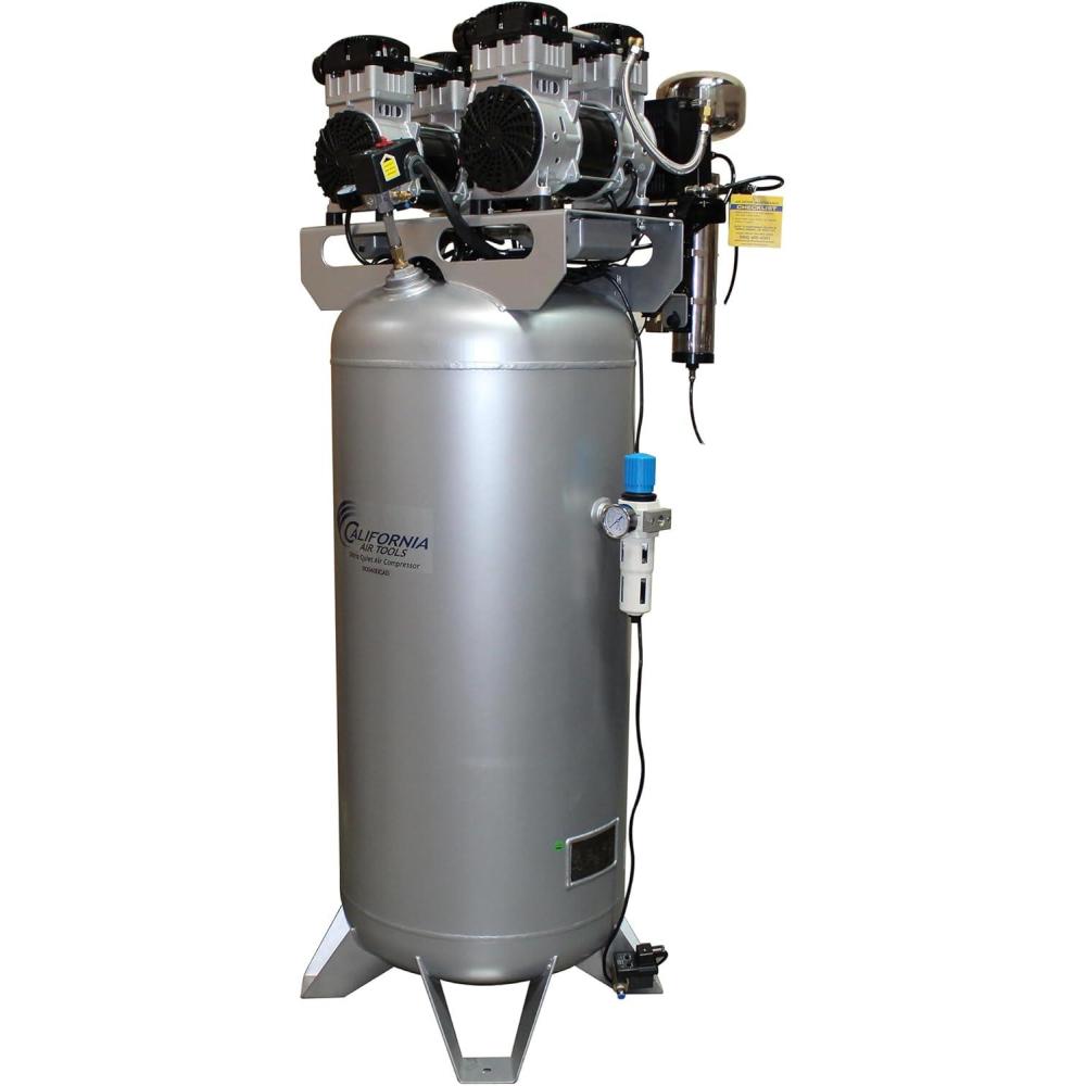 image:imageCalifornia Air Tools CAT60040CAD 40 HP Ultra Quiet and OilFree Air Compressor 60 Gallon Steel Tank 75 dBA Noise Level60 Gallon ASME Tank w80 Dry Air