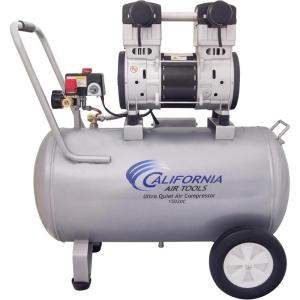 California Air Tools 15020C Powerful 2.0 HP Ultra Quiet and Oil-Free Air Compressor with Wheels, 15 Gallon Tank Capacity, 70 dB Noise Level, Electric, Portable(Air Compressor)