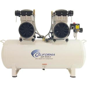 California Air Tools 20040C Powerful 4.0 HP Ultra Quiet and Oil-Free Air Compressor, 20 Gallon Tank, 75 dB Noise Level, White, 220v 60hz(4 Hp)