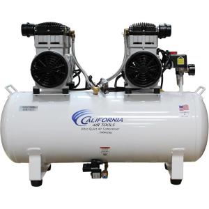 California Air Tools 20040C Powerful 4.0 HP Ultra Quiet and Oil-Free Air Compressor, 20 Gallon Tank, 75 dB Noise Level, White, 220v 60hz(4 Hp w/Auto Drain)