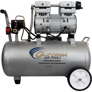 California Air Tools 8010ALFC 1.0 HP Ultra Quiet and Oil-Free Air Compressor, 8 Gallon Aluminum Tank, Lightweight with Wheels, 60 dBA Noise Level, Industrial Series(8 Gallon)