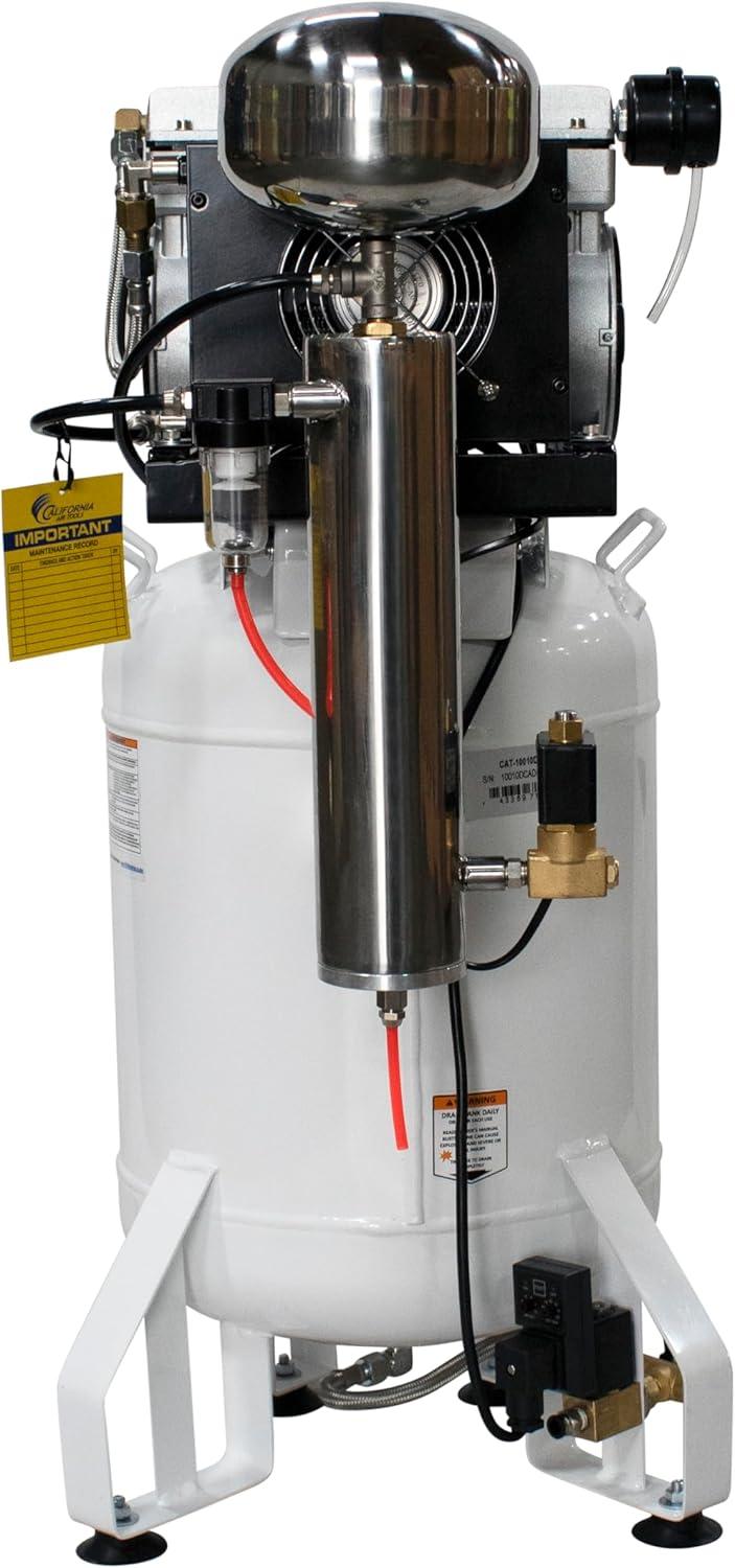 image:imageCalifornia Air Tools 10010DCAD Ultra Quiet amp OilFree Steel Tank Air Compressor with Drying System and Auto Drain Valve 10 gallon