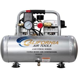 California Air Tools 2010ALFC 1.0 HP Ultra Quiet and Oil-Free Air Compressor, 2 Gallon Aluminum Tank, 60 dBA Noise Level, Industrial Series(Aluminum Tank w/Long Life Motor)