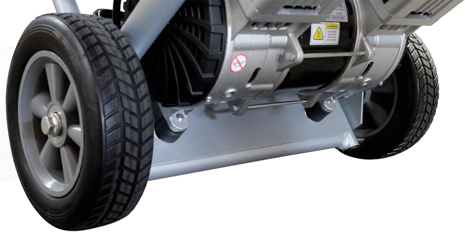 image:imageCalifornia Air Tools 5020W Powerful 20 HP Ultra Quiet and OilFree Air Compressor with Wheels and Telescope Handle 5 Gallon Tank Capacity 70 dB Noise Level Electric Portable