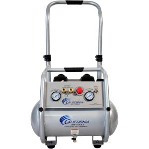 California Air Tools 5020W Powerful 2.0 HP Ultra Quiet and Oil-Free Air Compressor with Wheels and Telescope Handle, 5 Gallon Tank Capacity, 70 dB Noise Level, Electric, Portable